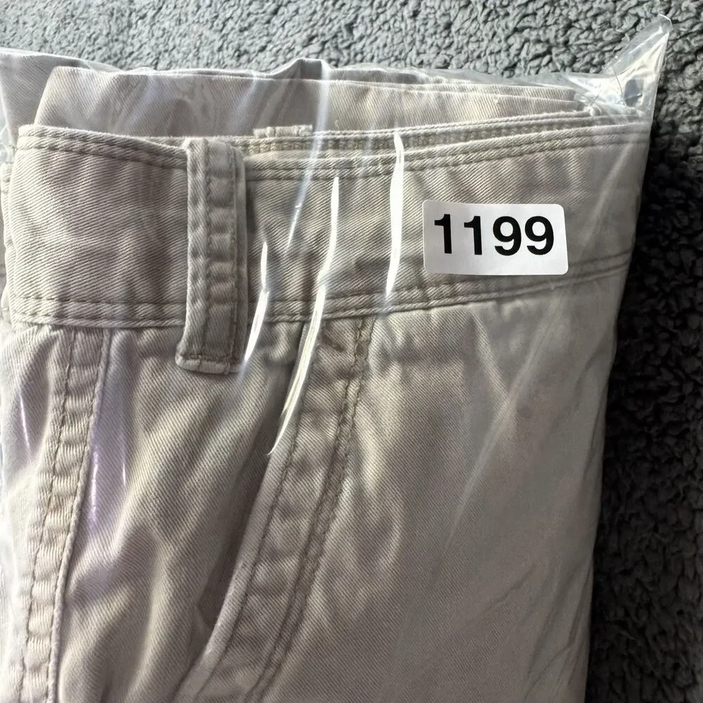 Foundry Supply Shorts Mens 46 Cargo Flap Pocket Outdoor Casual Stretch Tan Khaki